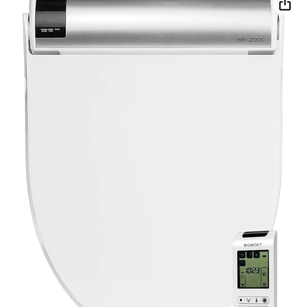 Bio Bidet Bliss BB2000 Smart Toilet Seat,Premier Class,Warm Water,Remote Control